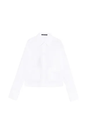 Forte Forte floral-appliqué Shirt | White | FARFETCH GE