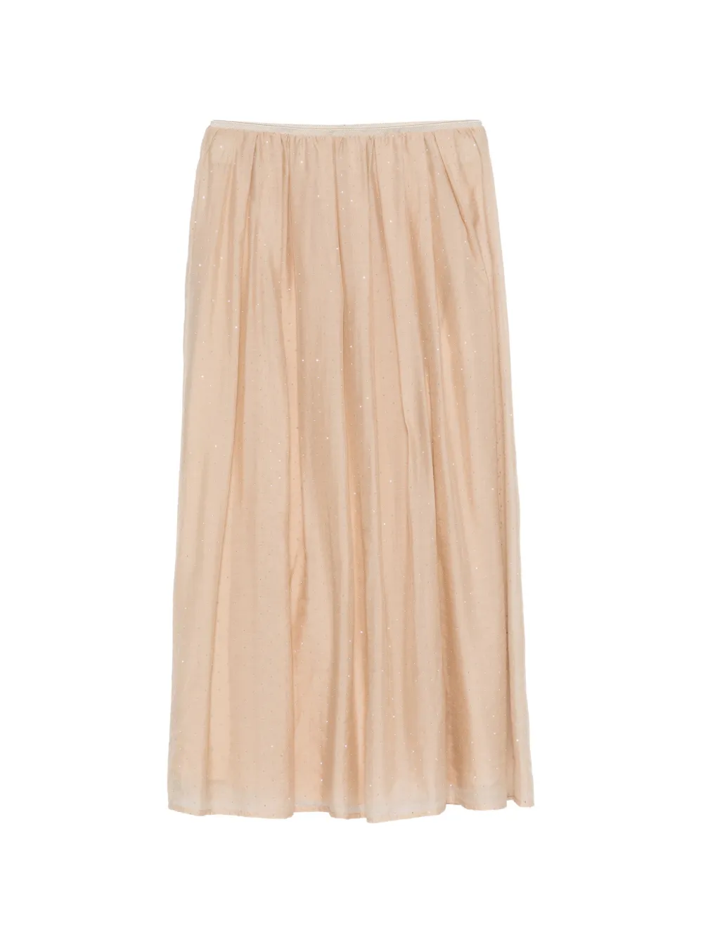 Luisa Cerano Gonna midi con vita elasticizzata - Toni neutri