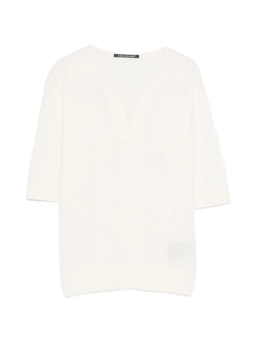 Luisa Cerano T-shirt con scollo a V - Toni neutri