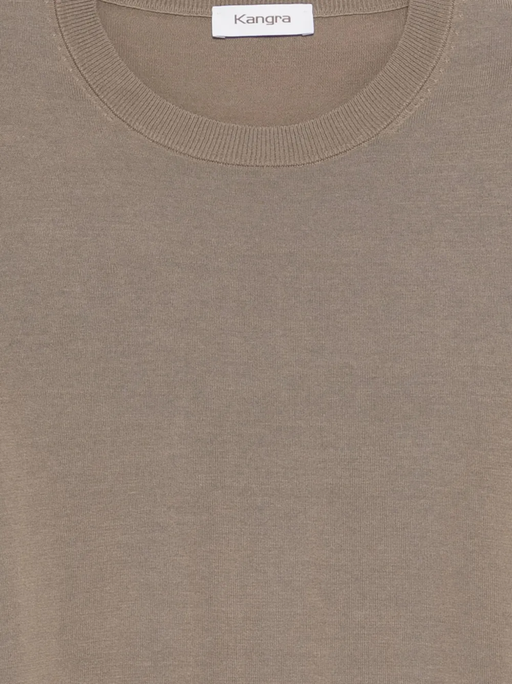 Kangra T-shirt met ronde hals Beige