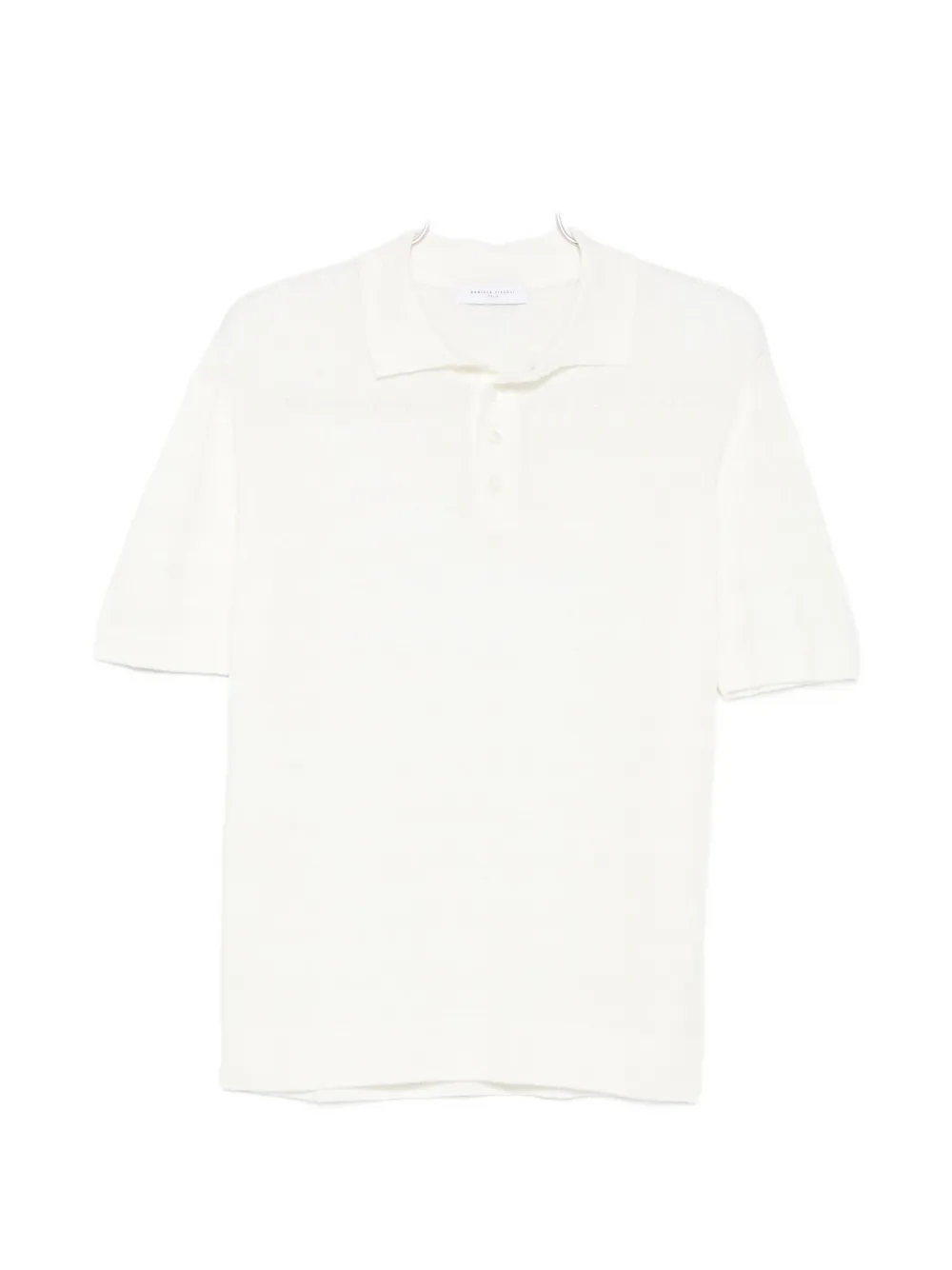 Daniele Fiesoli buttoned linen polo shirt - Toni neutri