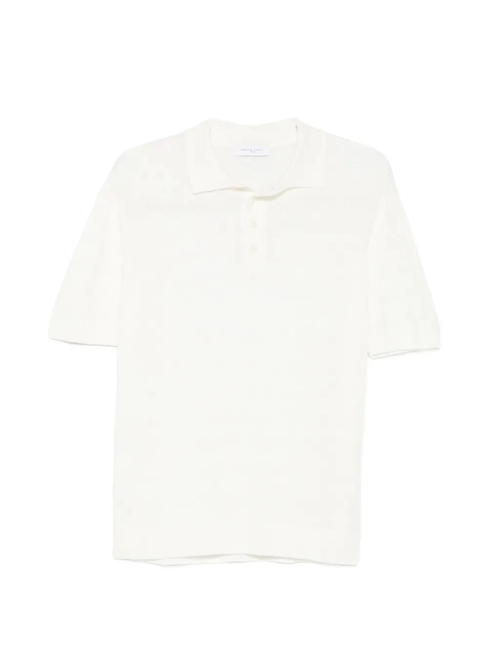 Daniele Fiesoli buttoned linen polo shirt - Toni neutri