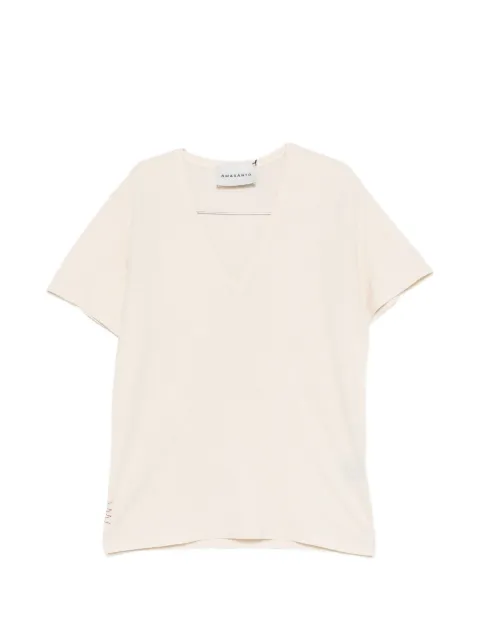 AMARANTO  V-neck short-sleeve T-shirt