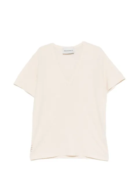 AMARANTO  V-neck short-sleeve T-shirt
