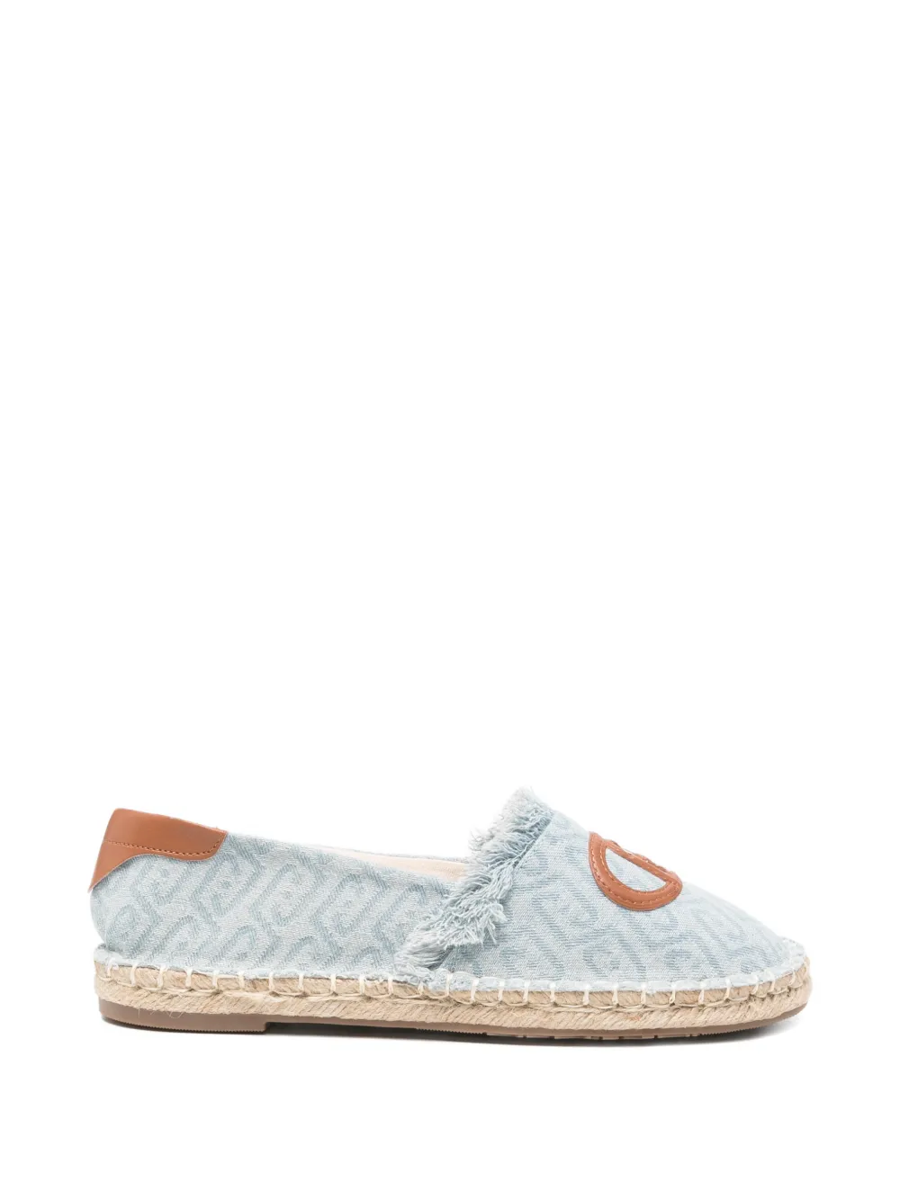 LIU JO monogram-print espadrilles Blauw