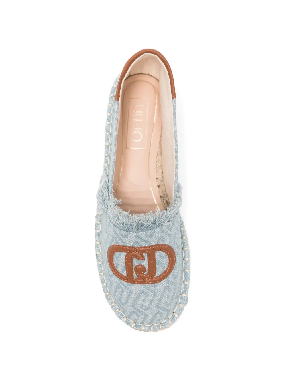 LIU JO monogram-print espadrilles Blauw