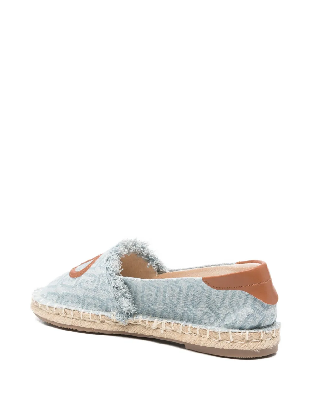 LIU JO monogram-print espadrilles Blauw