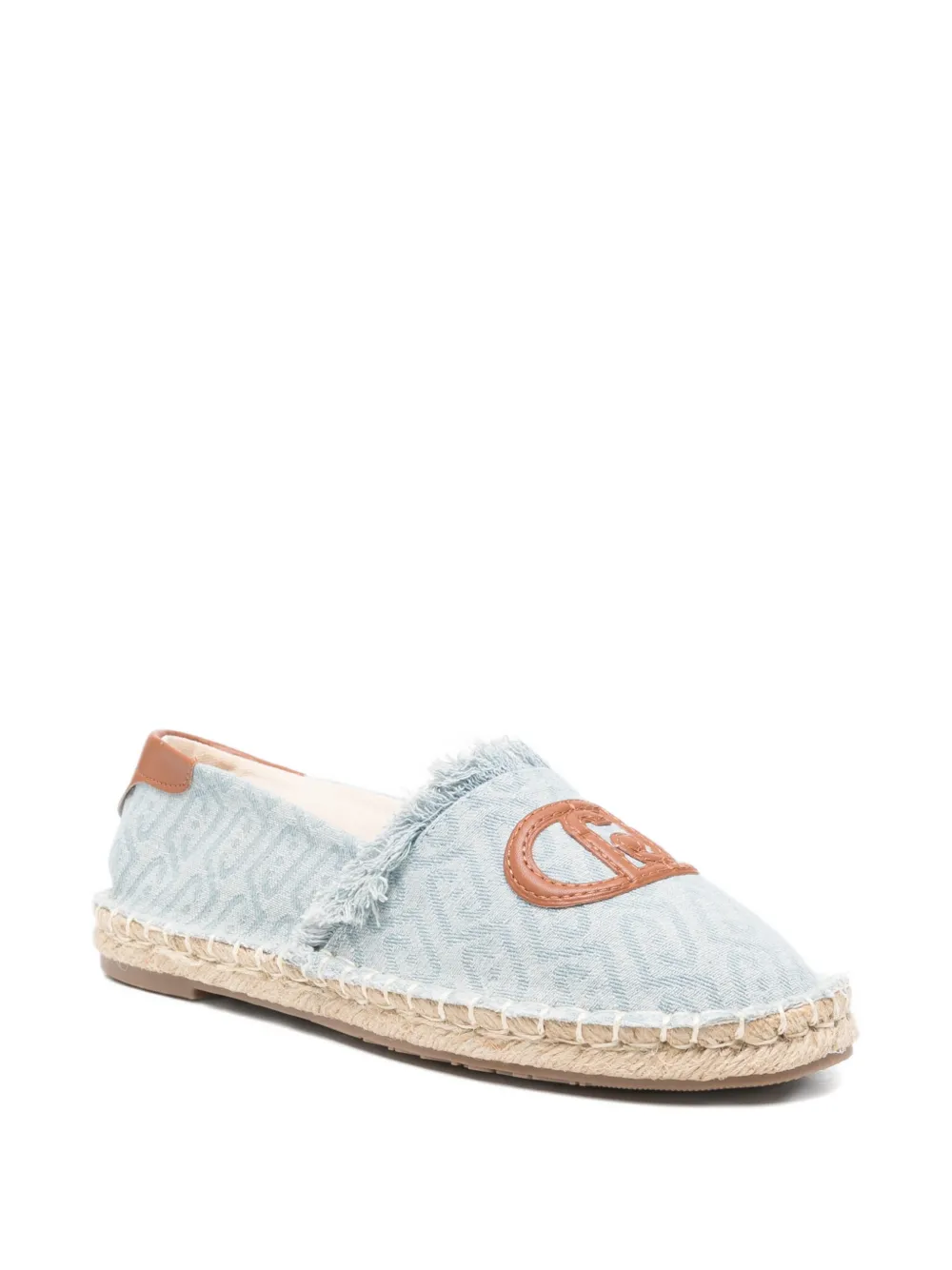 LIU JO monogram-print espadrilles Blauw
