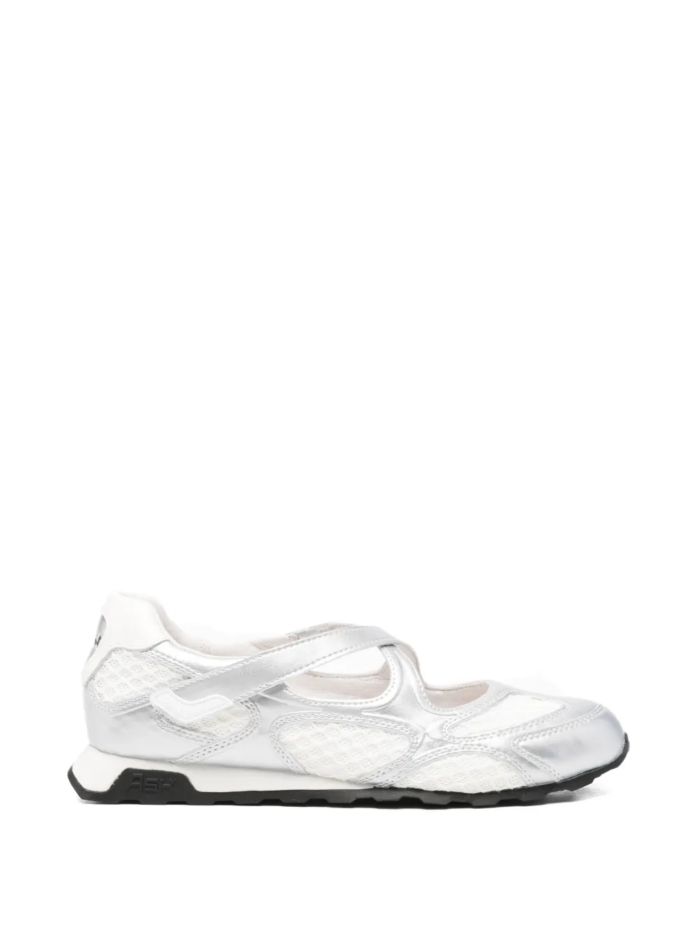 Ash mesh-panelled crossover-strap sneakers - Silber