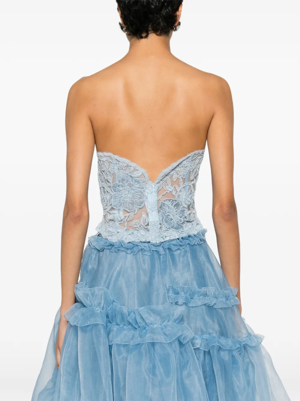 Ermanno Scervino Strapless top Blauw