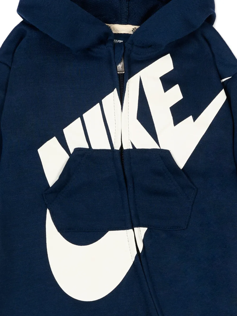  Nike Kids Hooded Zip Romper - Blue 