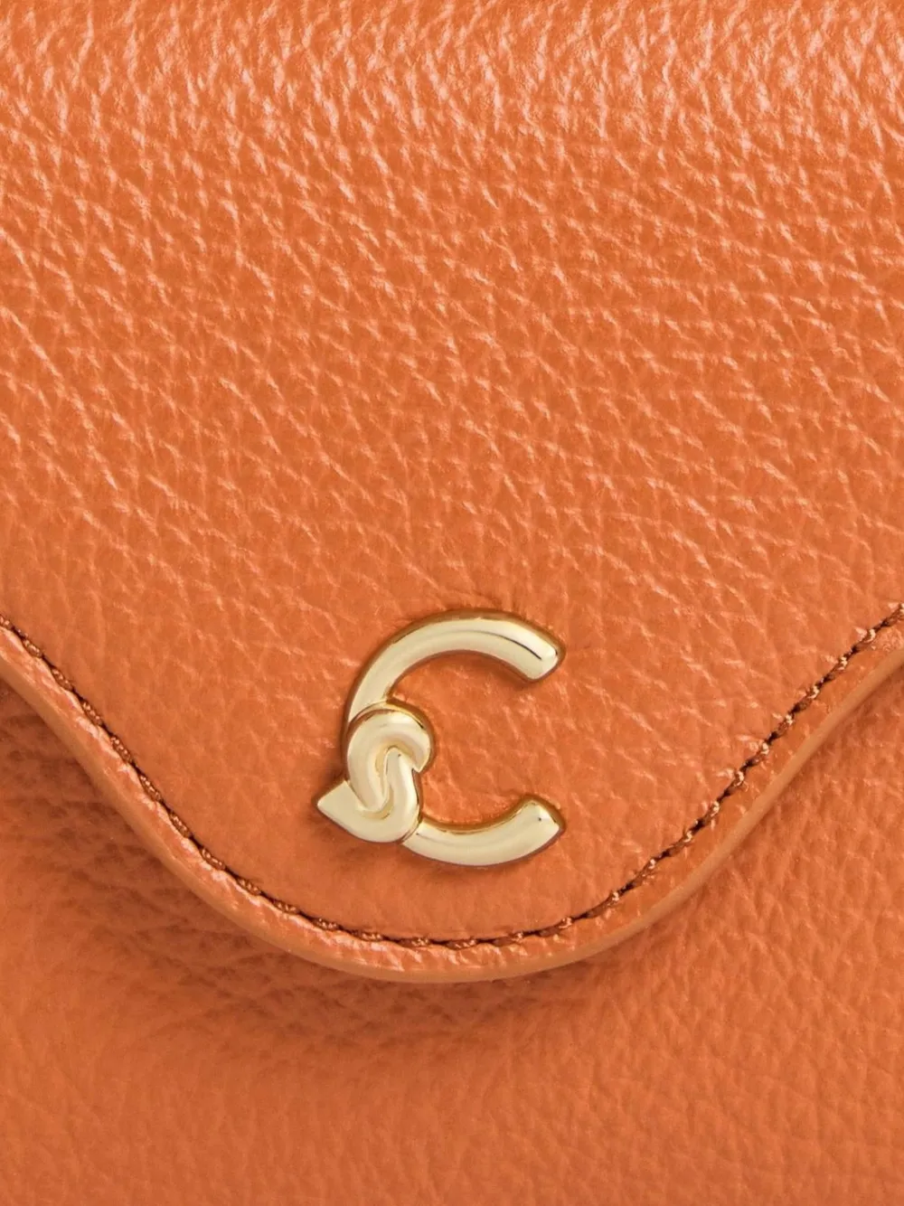 Coccinelle C-me portemonnee met logo Oranje