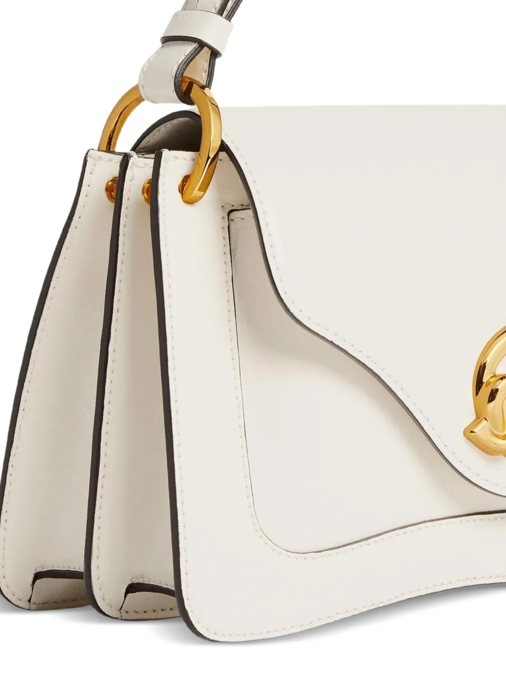 Coccinelle Kleine C-Me leren shopper Wit