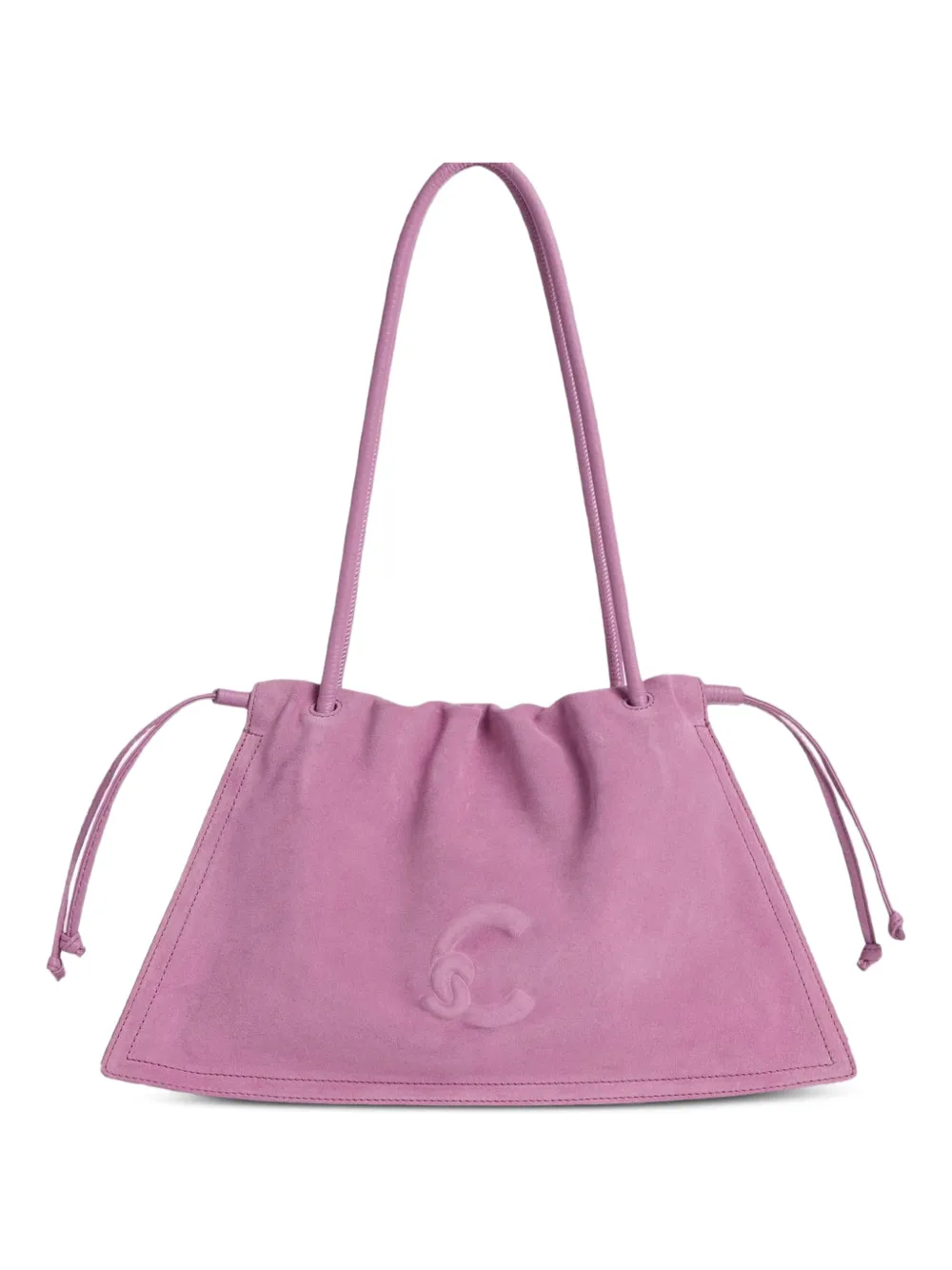 Coccinelle medium Dulse suede shoulder bag - Pink