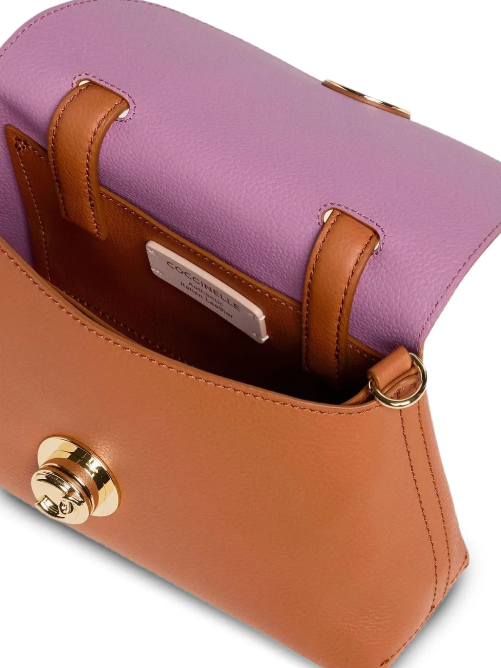 Coccinelle Nikla medium leren shopper Oranje