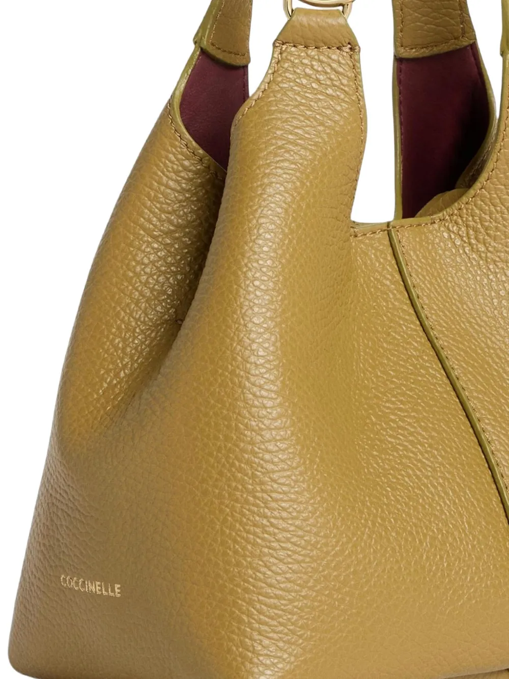 Coccinelle Kleine C-Easy shopper met drukknoopsluiting Groen