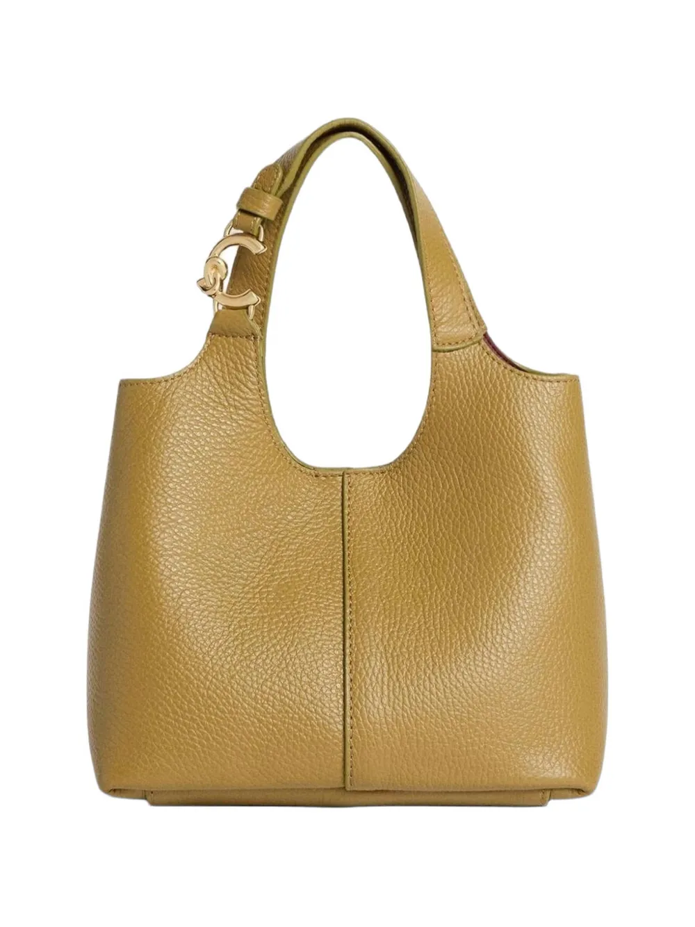 Coccinelle small C-Easy press-stud-fastening tote bag - Verde