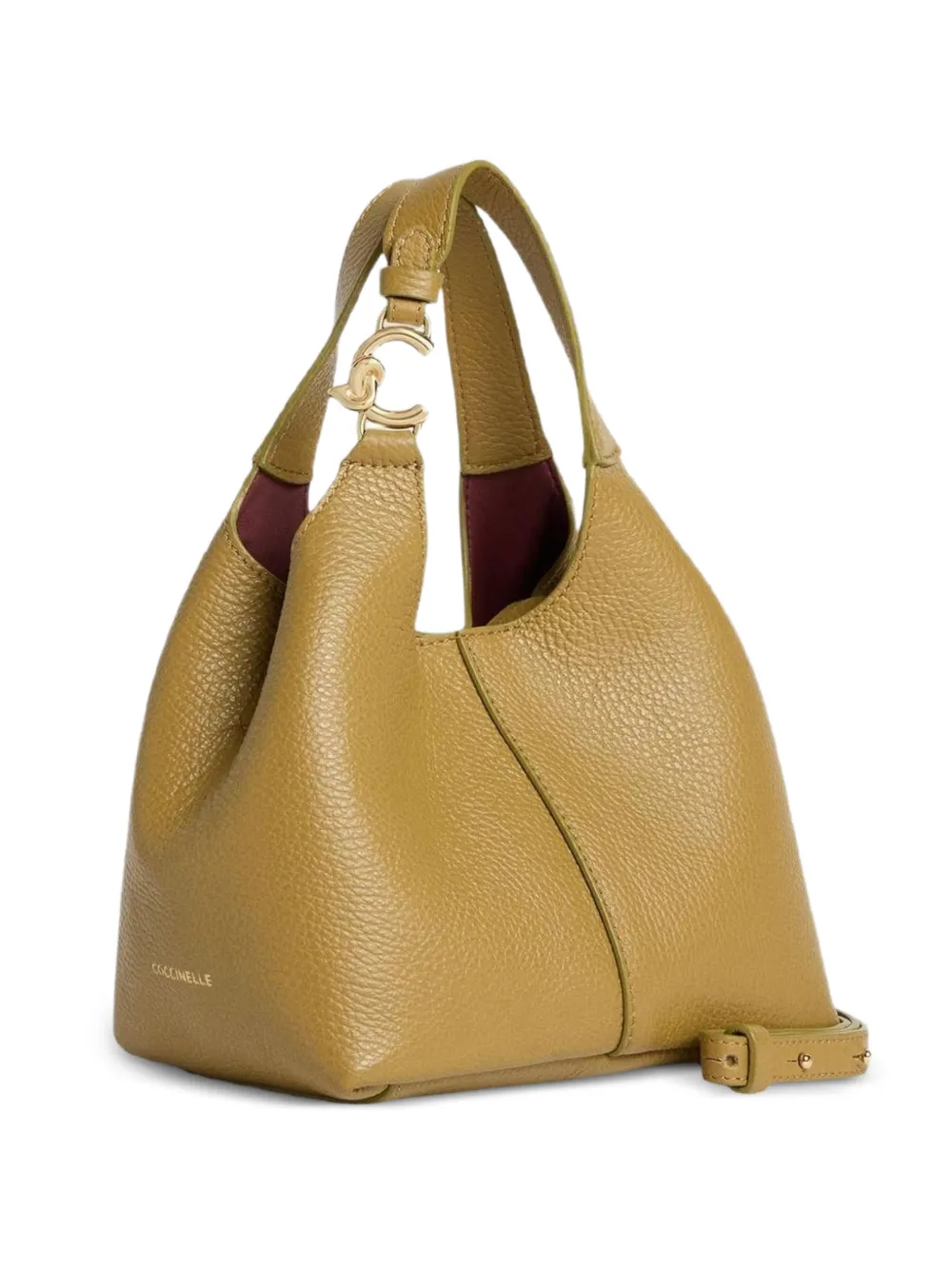 Coccinelle Kleine C-Easy shopper met drukknoopsluiting Groen