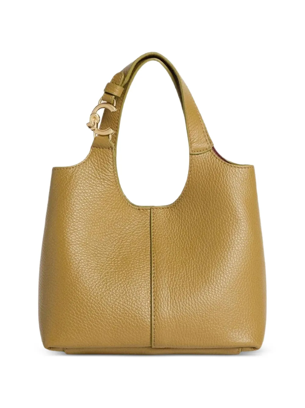 Coccinelle small C-Easy press-stud-fastening tote bag - Verde