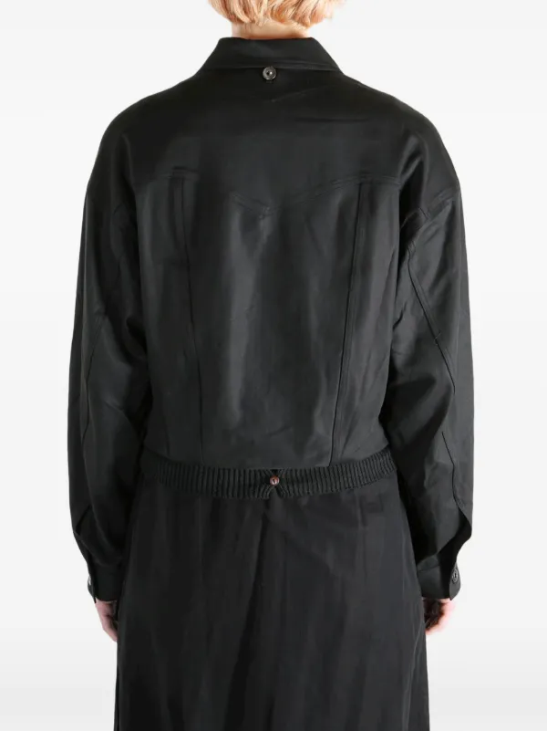 Kiko Kostadinov Buttoned Pocket Jacket | Black | FARFETCH