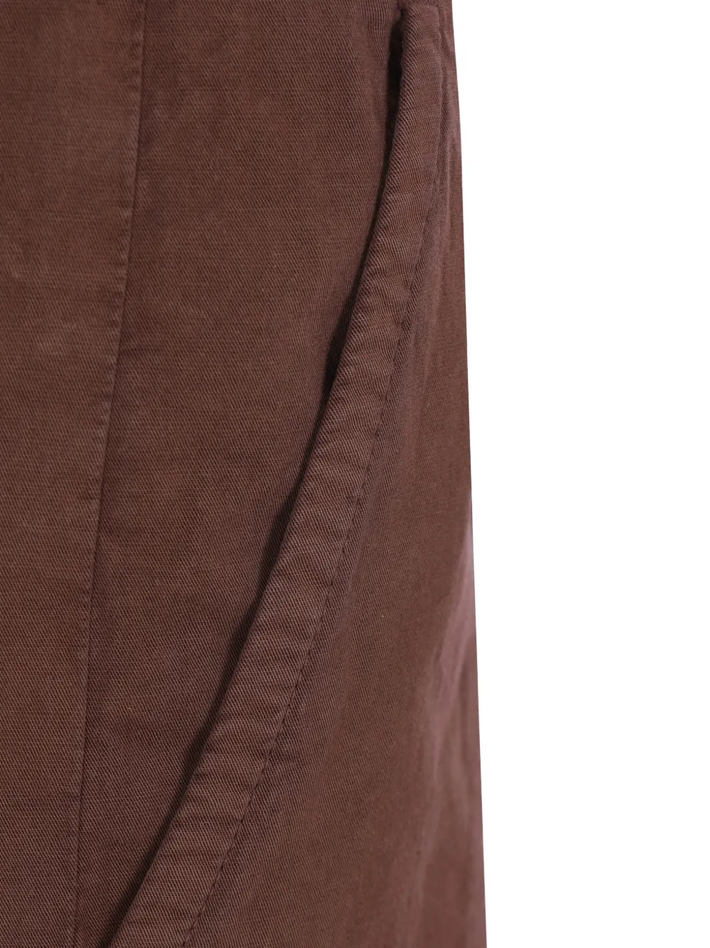 Incotex Broek met wijde pijpen Bruin