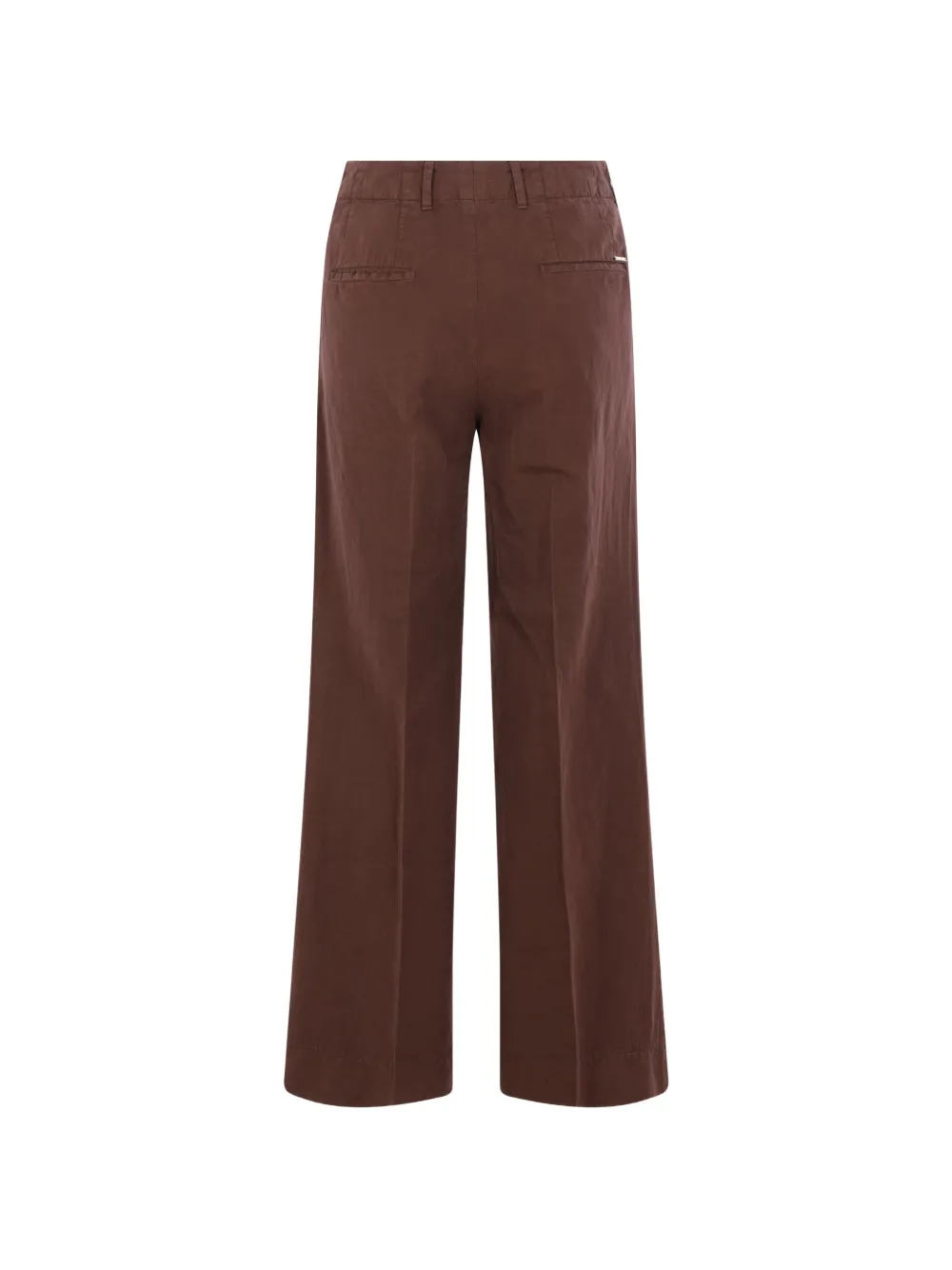Incotex Broek met wijde pijpen Bruin