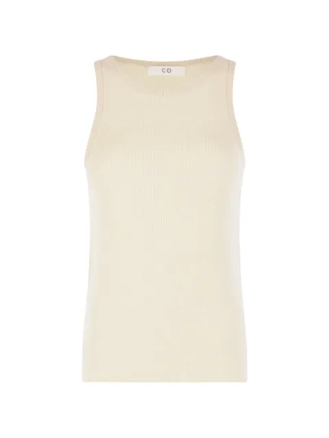 Co ribbed-knit silk-blend top