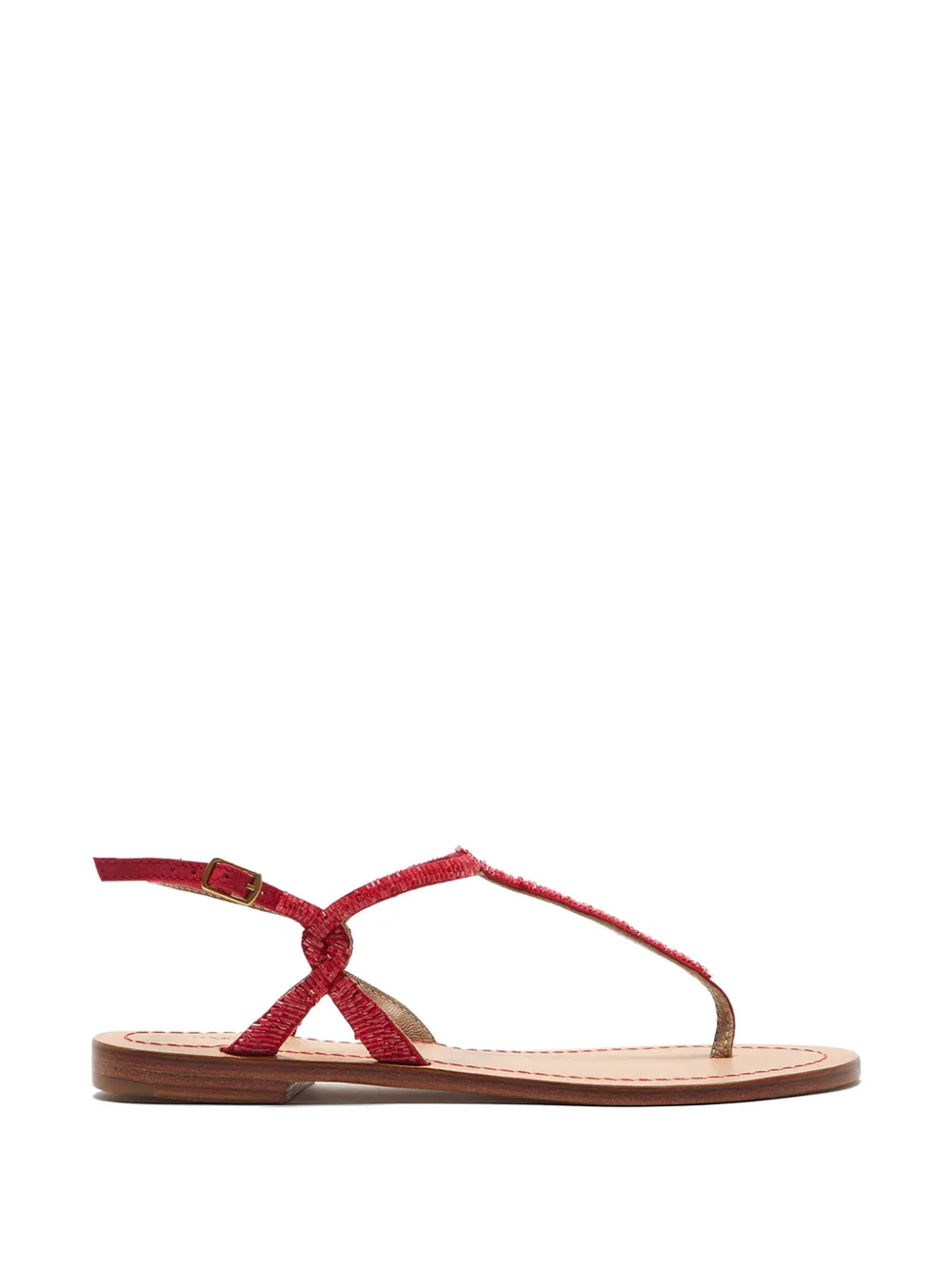 MALIPARMI Cuts & Beads sandalen Rood