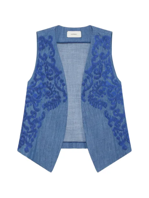 MALIPARMI chaleco Ikat On Chambray