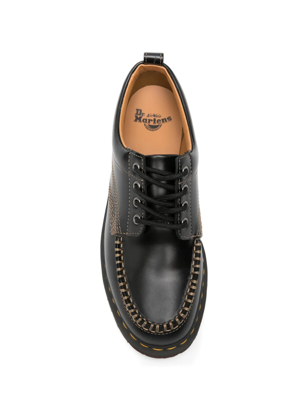 Dr. Martens Leren derby schoenen Zwart