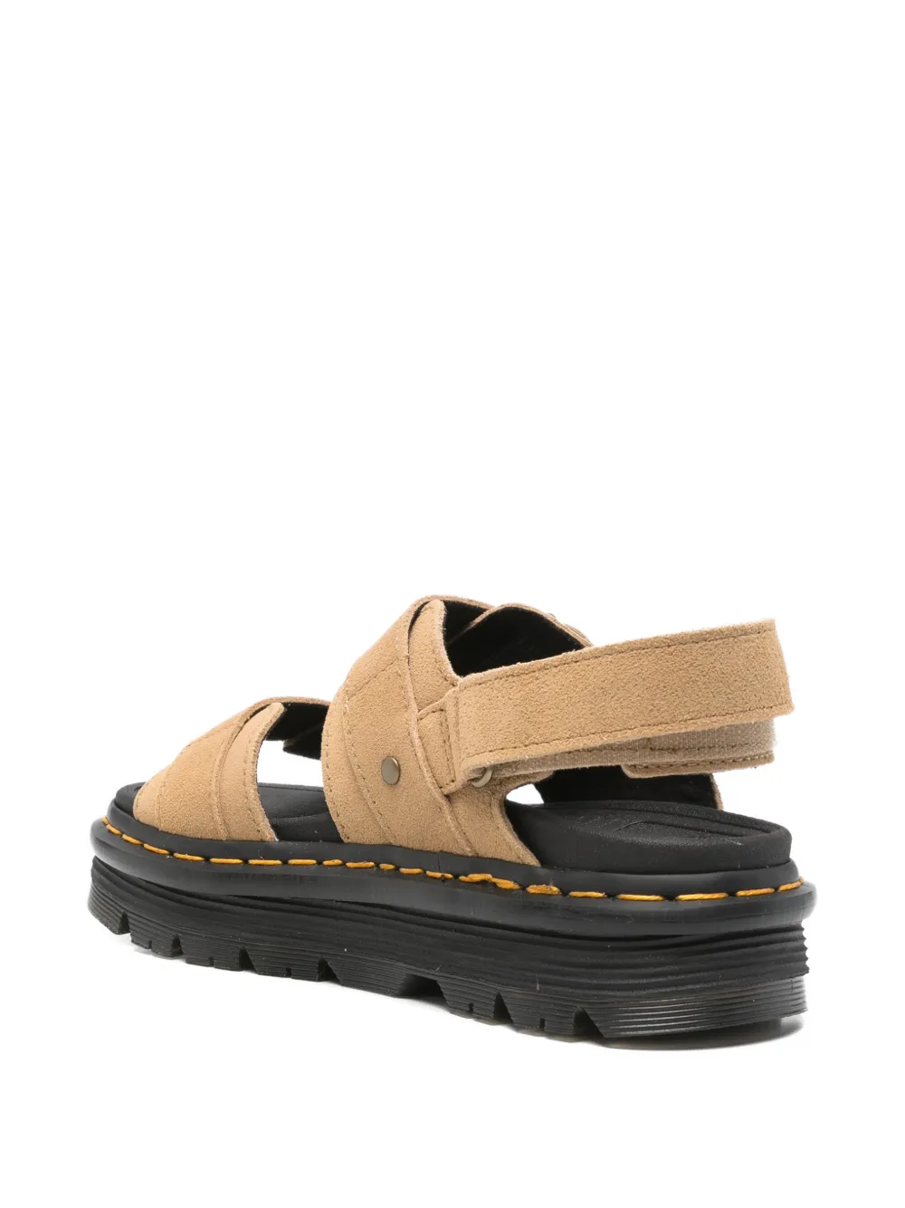Dr Martens Zebzag buckle-strap platform sandals Beige
