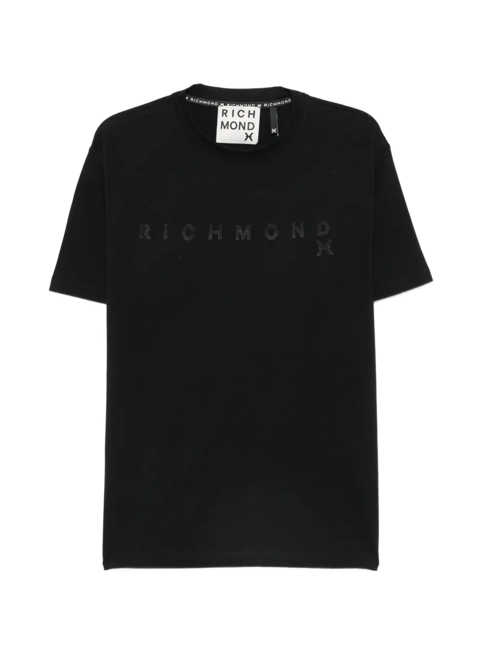 John Richmond logo-embroidered T-shirt - Nero