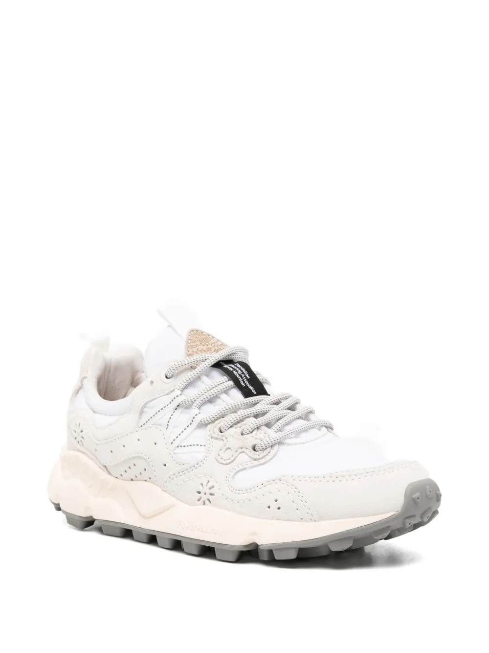 FLOWER MOUNTAIN Yamano 3 UNI laced-up sneakers Wit