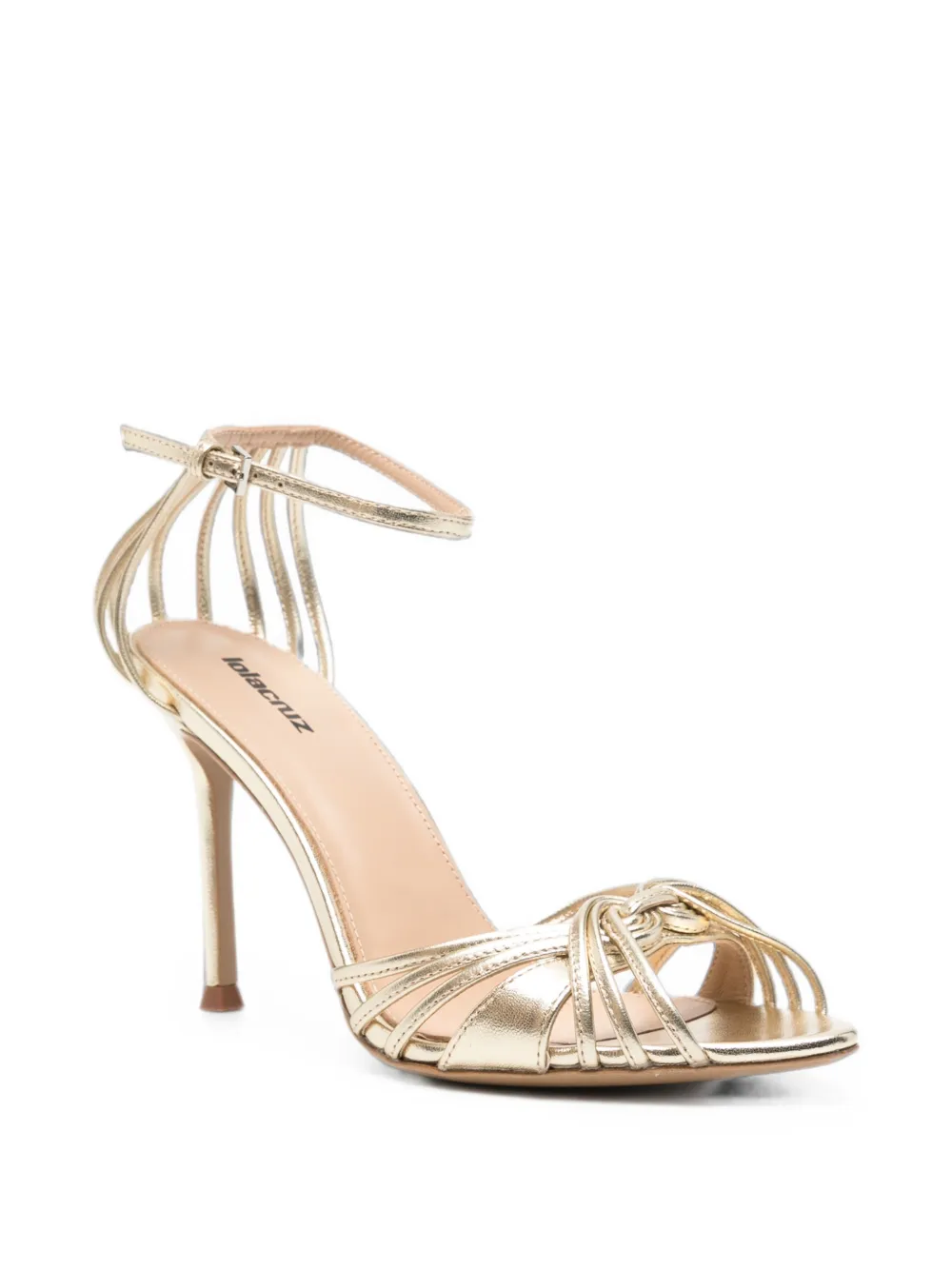 Lola Cruz Heura strappy leather sandals Goud