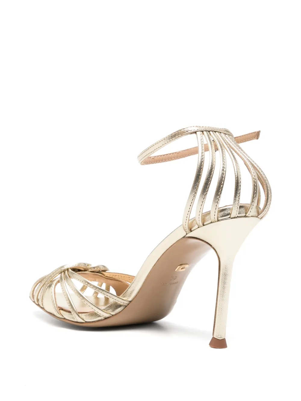 Lola Cruz Heura strappy leather sandals Goud