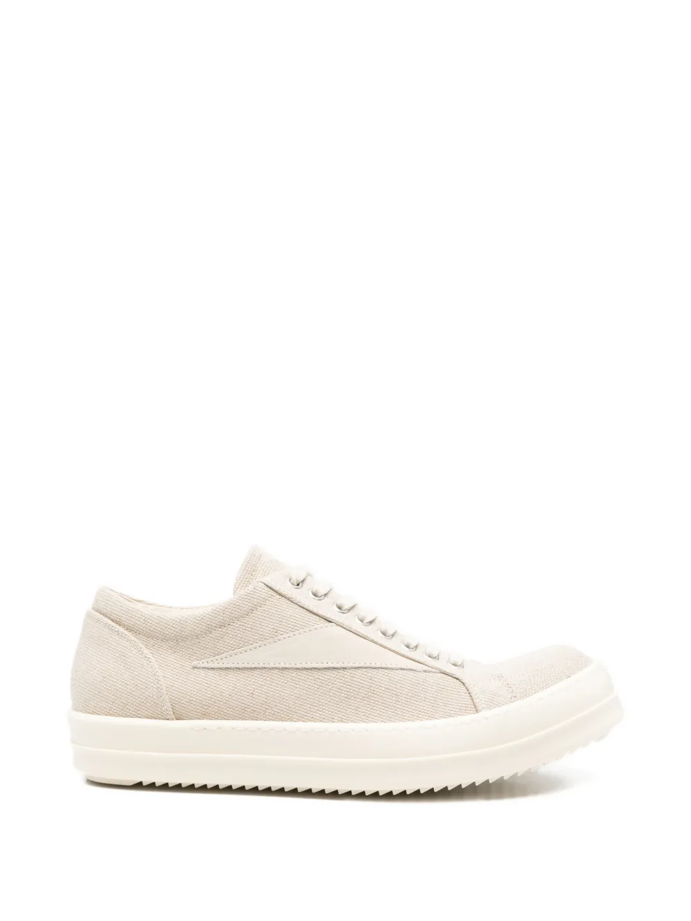 Rick Owens DRKSHDW lace-up panel sneakers Beige