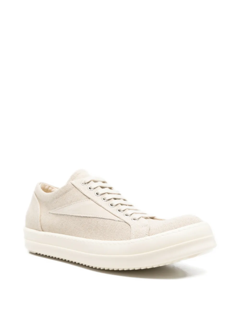 Rick Owens DRKSHDW lace-up panel sneakers Beige