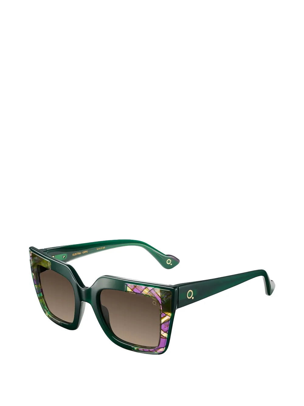  Etnia Barcelona Patterned Square-frame Sunglasses - Green 