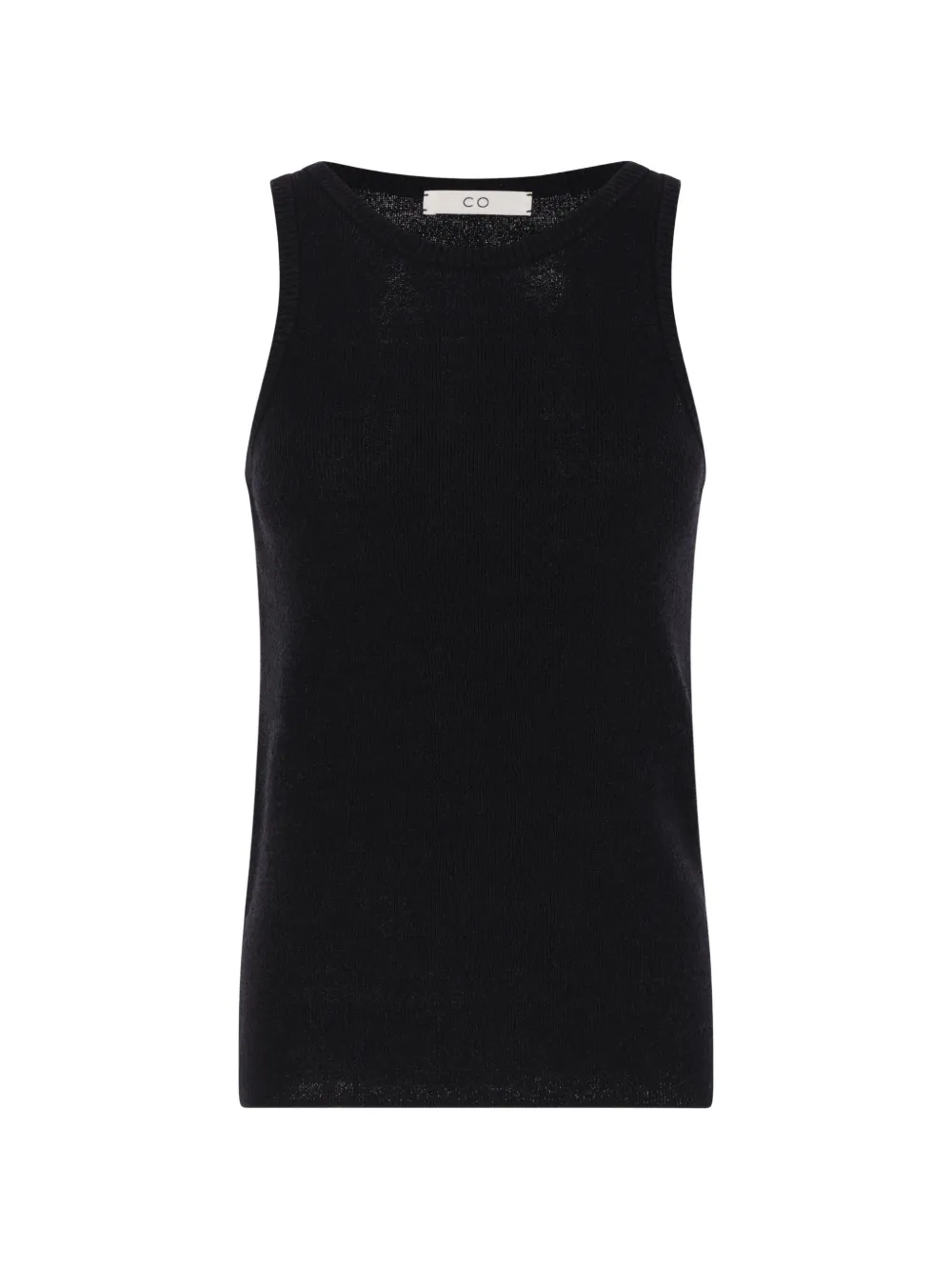 Co ribbed-knit silk-blend top - Nero