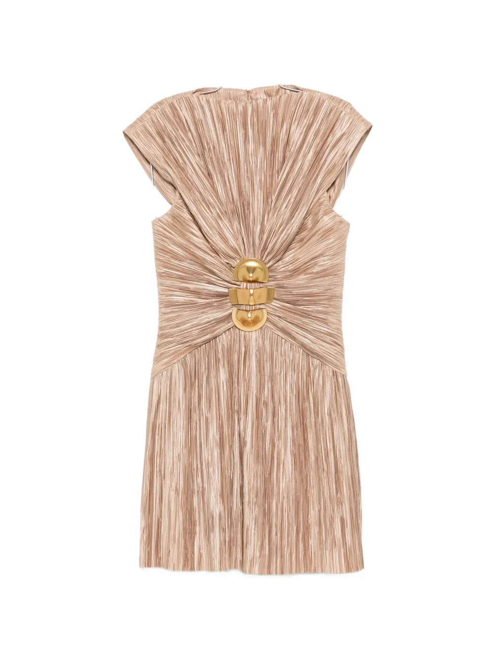 Cult Gaia Andromeda pleated mini dress - Nude