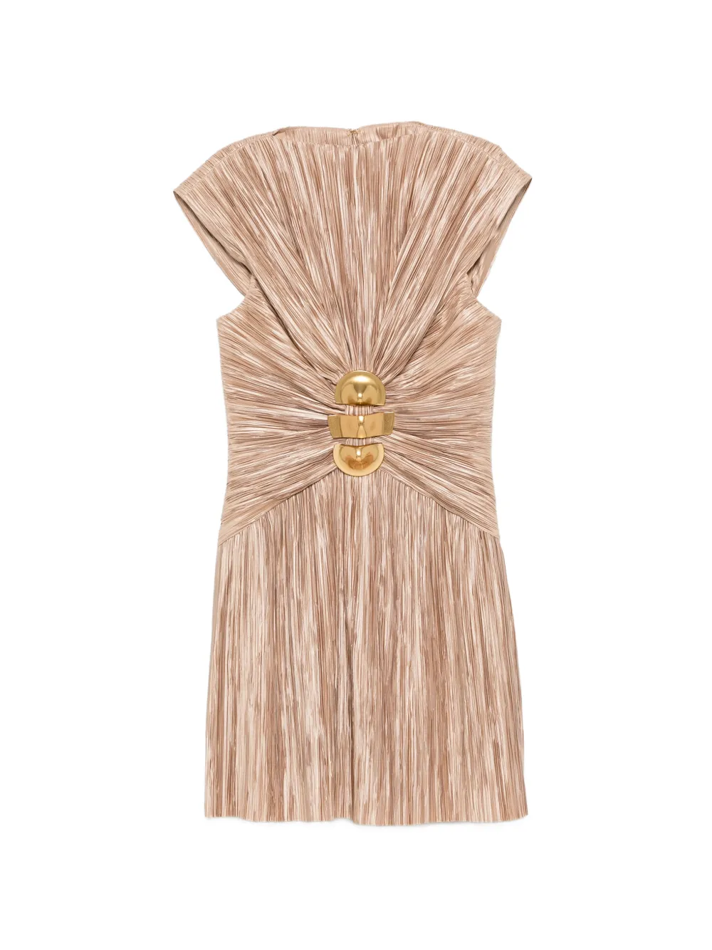 Cult Gaia Andromeda pleated mini dress - Toni neutri