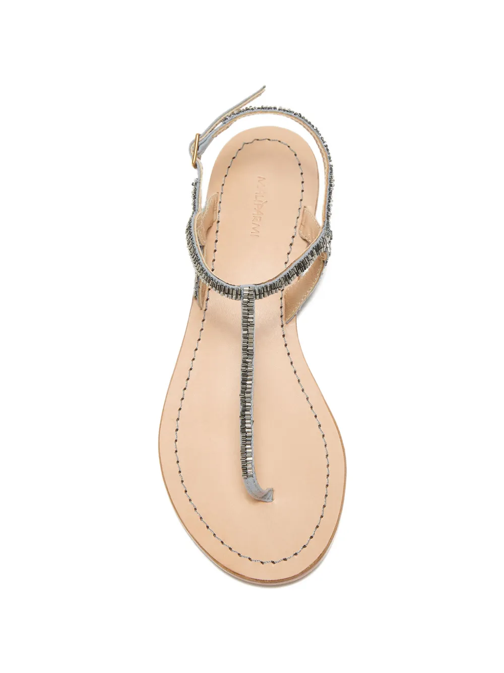 MALIPARMI Sandalen met kralen Zilver