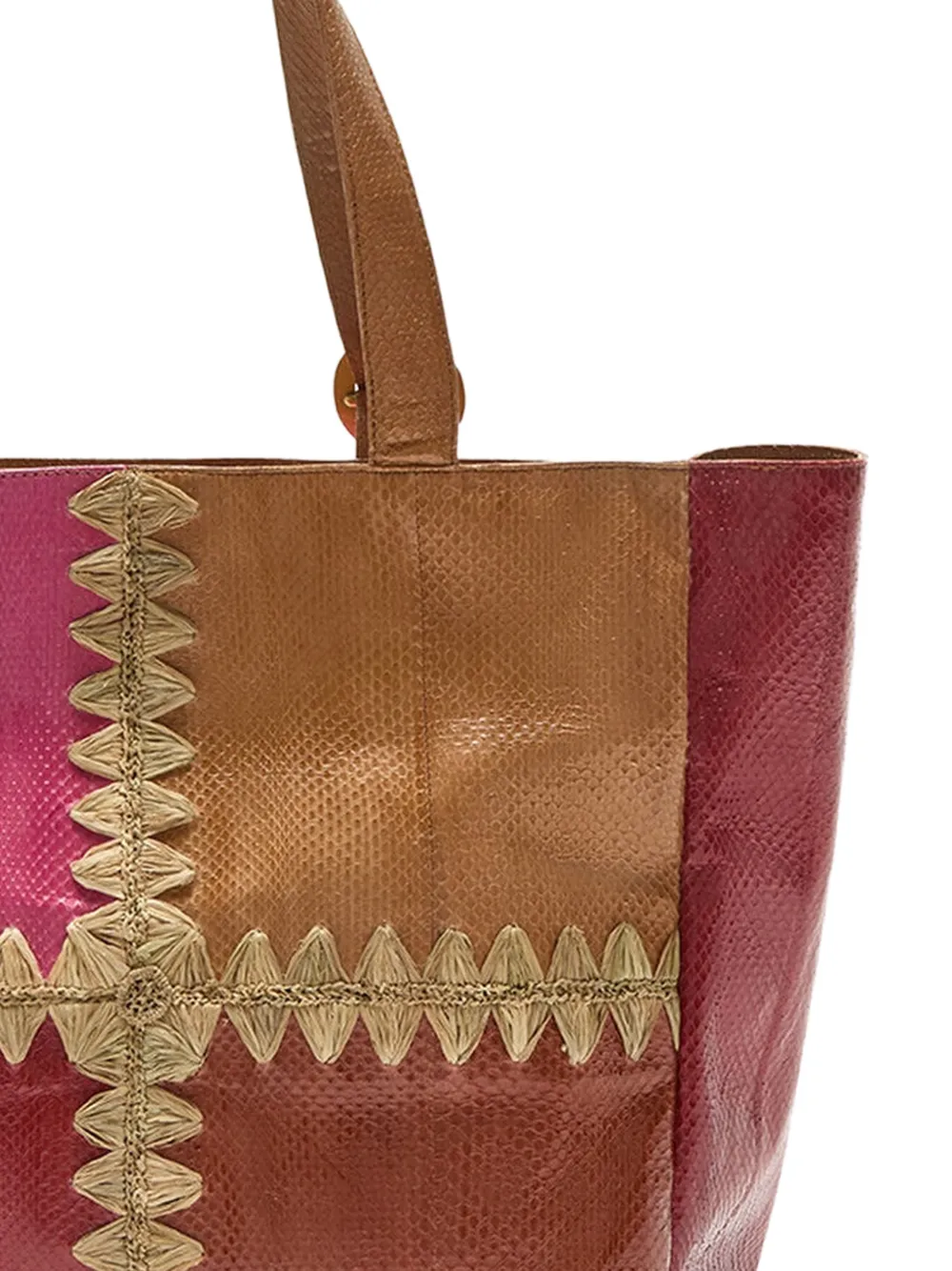  Maliparmi Patchwork Tote Bag - Pink 