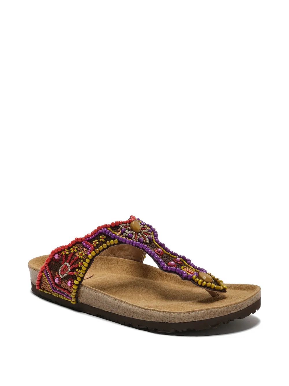 MALIPARMI Sandalen met kralen Paars