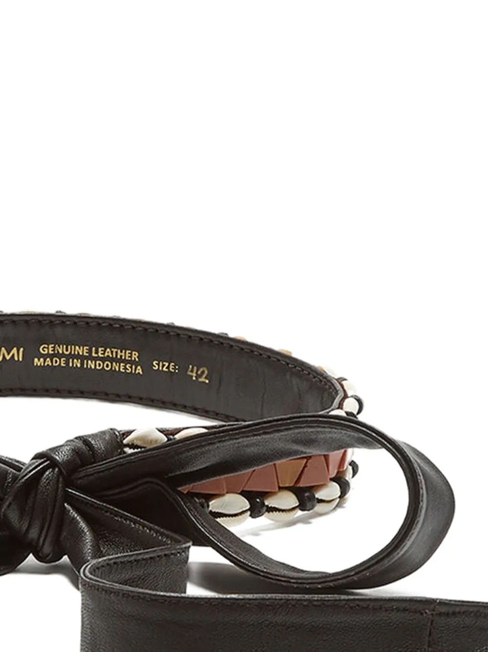  Maliparmi Shells-details Belt - Black 