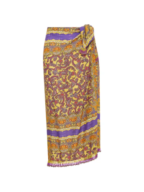 MALIPARMI paisley-print midi skirt