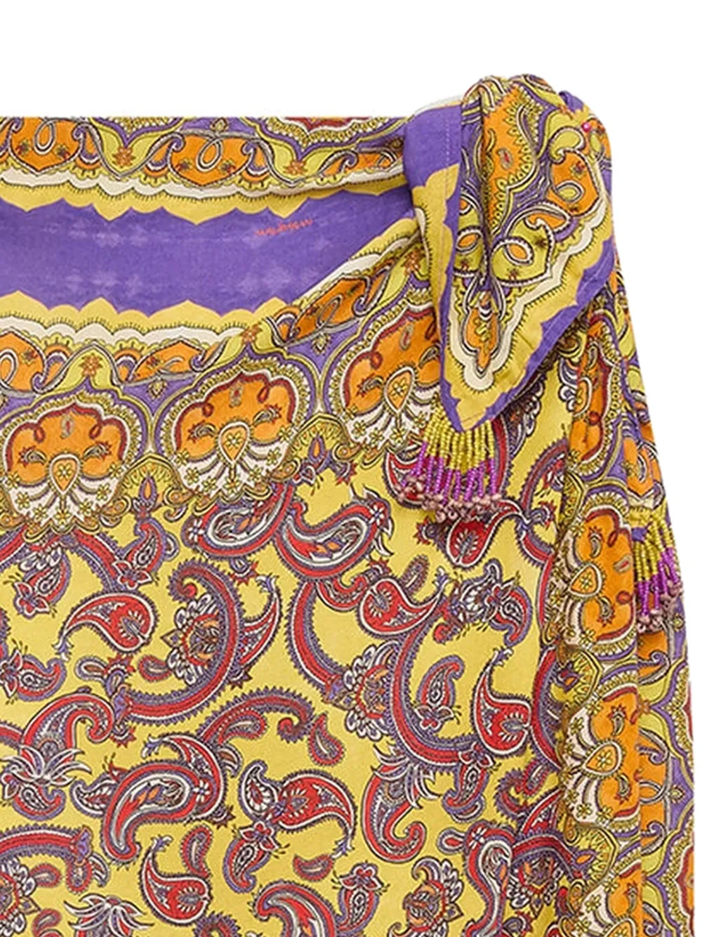  Maliparmi Falda Midi Con Estampado De Cachemira - Amarillo 