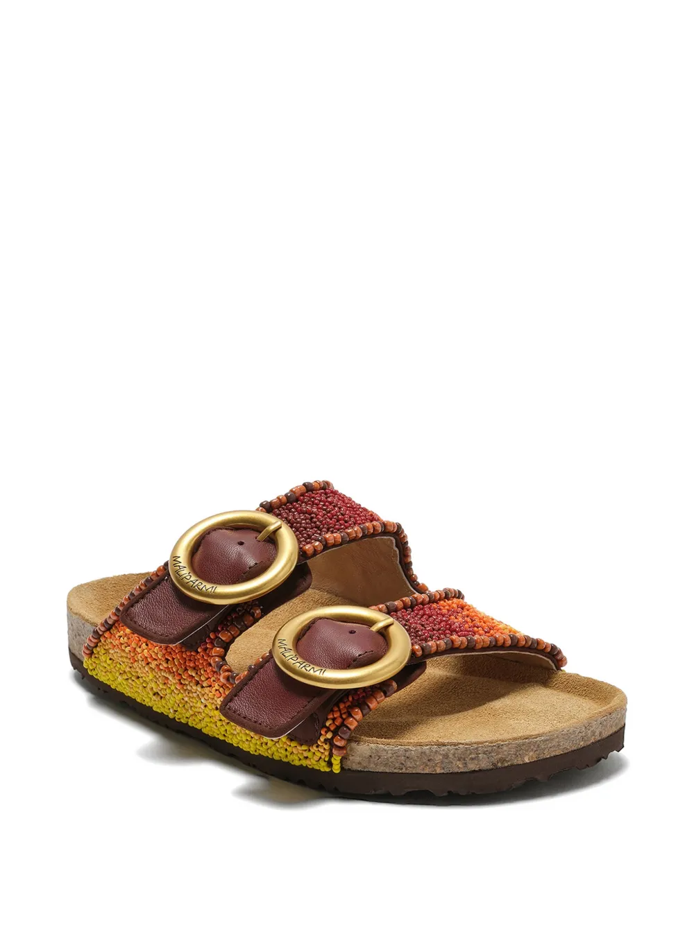 MALIPARMI Sandalen met dubbele bandjes Rood
