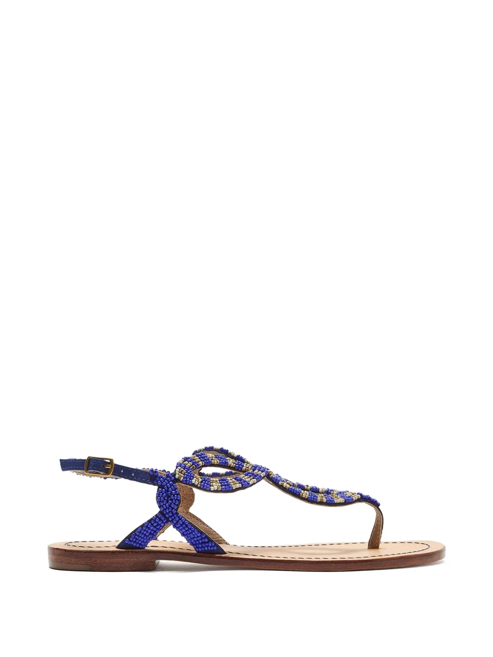 MALIPARMI Sandalen met kralen Blauw