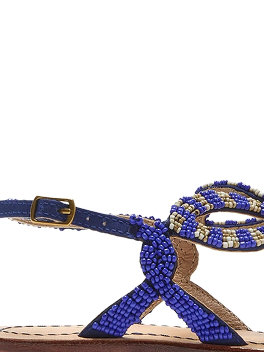 MALIPARMI Sandalen met kralen Blauw
